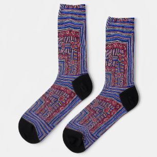 Abstract Lines  Socks