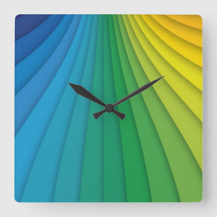 Abstract Lines Wall Clock