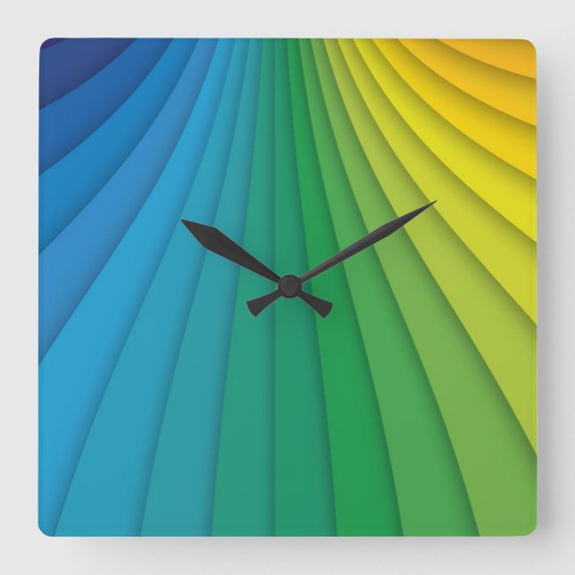 Abstract Lines Wall Clock (Front)