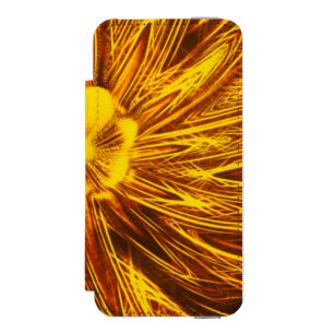 Abstract Lines Yellow Flower Incipio Watson™ iPhone 5 Wallet Case