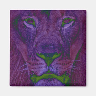 Abstract Lion Magnet
