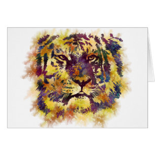 Abstract Lion Paintng