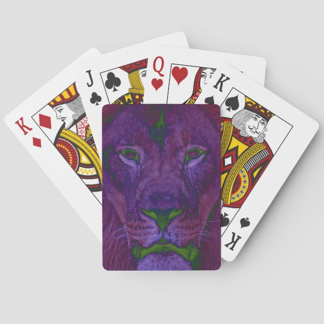 Abstract Lion Playing Cards (Back)