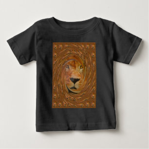 Abstract Lion Safari Art Print Baby T-Shirt