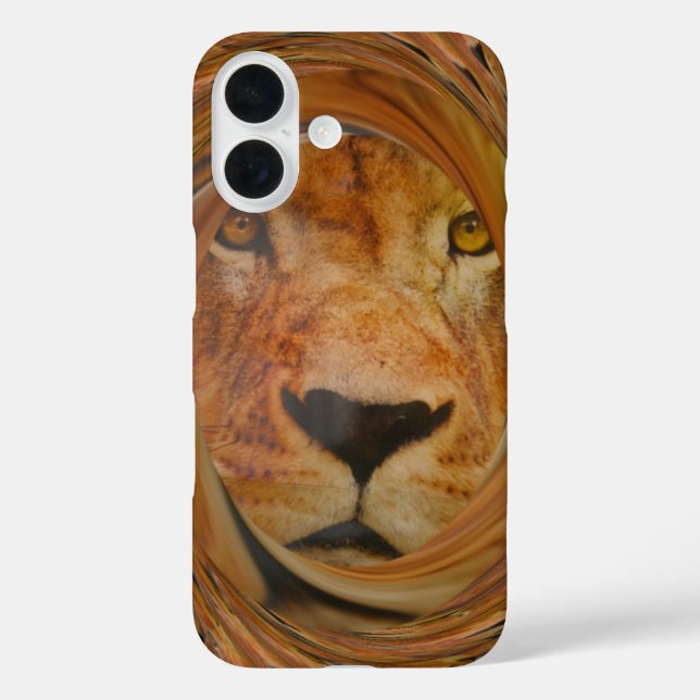 Abstract Lion Safari Art Print Case-Mate iPhone Case (Back)