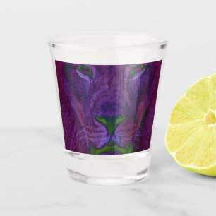 Abstract Lion Shot Glass