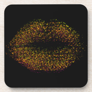 Abstract Lips #20 Coaster