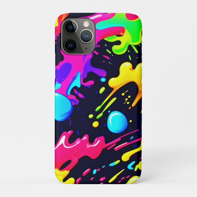Abstract Liquid Colour Explosion Art Case-Mate iPhone Case (Back)