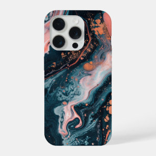 Abstract Liquid Marble Modern iPhone 15 Pro Case