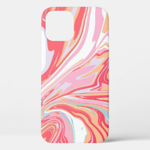 Abstract liquid marble or epoxy trending backgroun iPhone 12 case