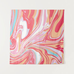 Abstract liquid marble or epoxy trending backgroun tapestry