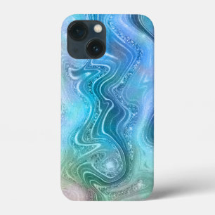 Abstract Liquid Marble Stone Texture background iPhone 13 Mini Case