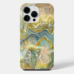 Abstract Liquid Marble Stone Texture background iPhone 14 Pro Max Case