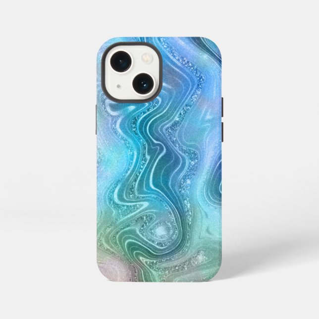 Abstract Liquid Marble Stone Texture background iPhone Case (Back)