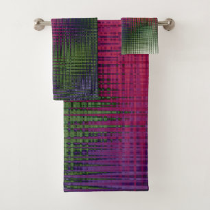 Abstract liquid texture ice glass crystal frozen m bath towel set