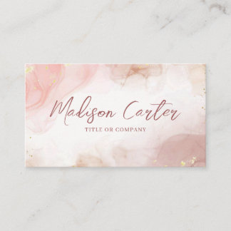 Abstract Liquid Watercolor Alcohol Ink Business Card
