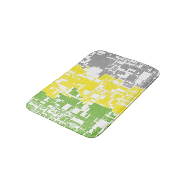 Abstract Lithromantic  Pride Flag     Bath Mat (Angled)