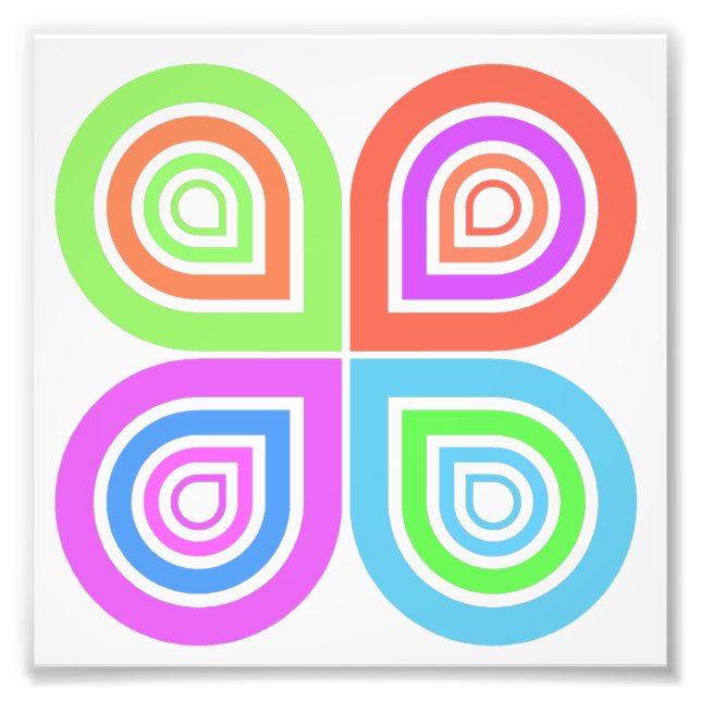Abstract logo photo print (Front)