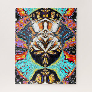 Abstract Lotus Jigsaw Puzzle