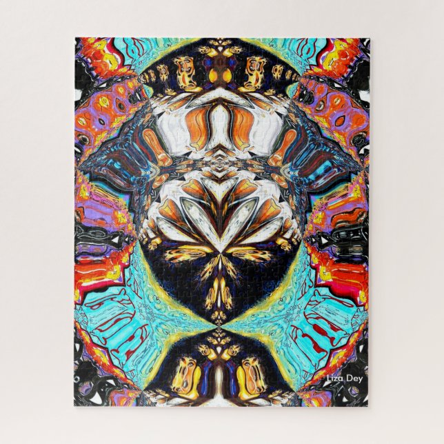 Abstract Lotus Jigsaw Puzzle (Vertical)