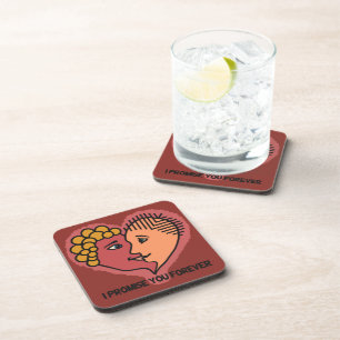 Abstract Lovers coasters