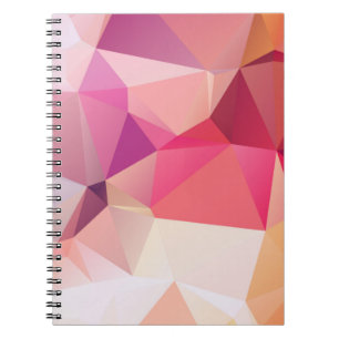 Abstract low poly background, geometry triangle, m notebook