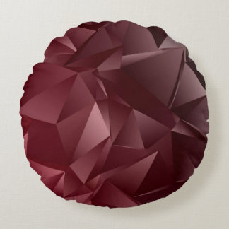 Abstract Low-Poly background. triangulated texture Round Cushion