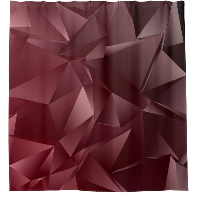 Abstract Low-Poly background. triangulated texture Shower Curtain (Front)