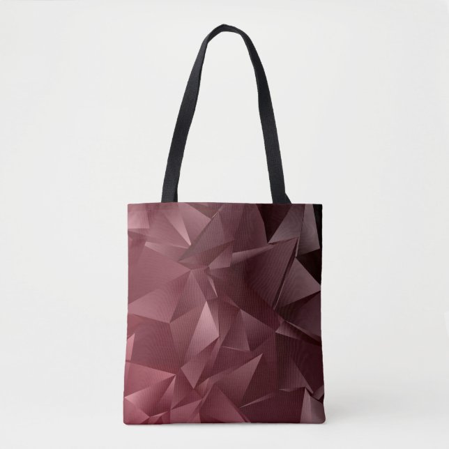 Abstract Low-Poly background. triangulated texture Tote Bag (Front)
