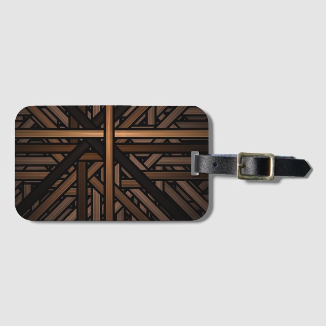 Abstract Luggage Tag (Front Horizontal)