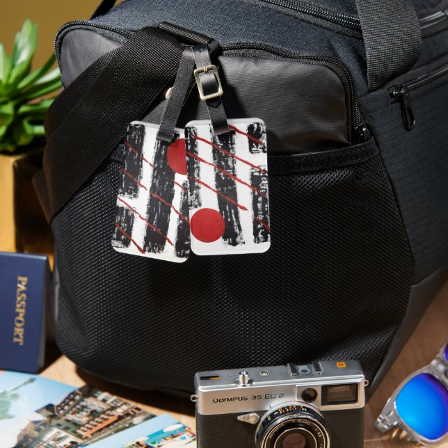 Abstract  luggage tag (Front & Back)