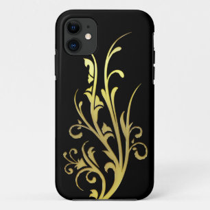 Abstract Luxury Faux Gold Flower Case-Mate iPhone Case