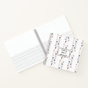 Abstract Luxury Geometric Fashion Pattern  Notebook