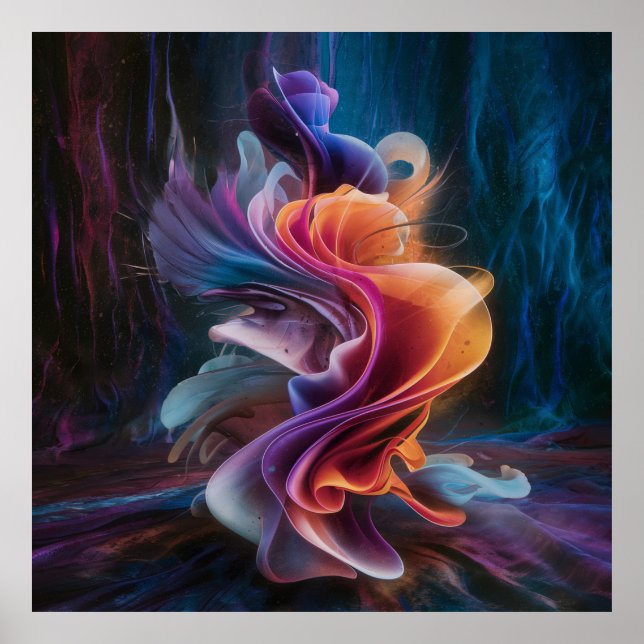 Abstract Luxury wedding gift for married couple Poster (Front)