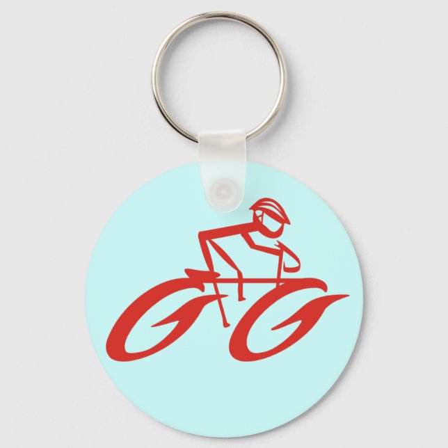 Abstract Mad Cycler Key Chain (Front)