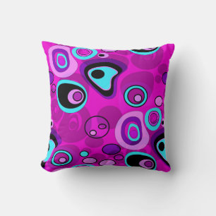 Abstract Magenta Cushion