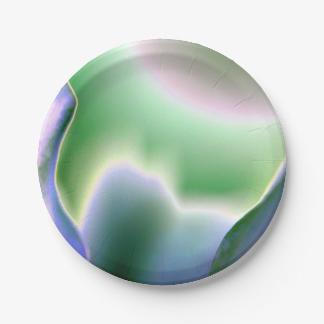 Abstract Magical Colours Paper Plate (Front)