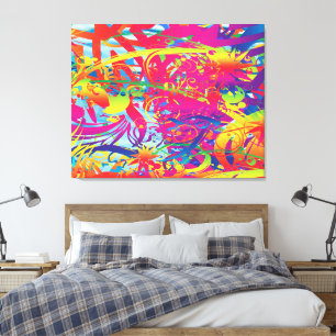 Abstract Magical Garden Canvas Print