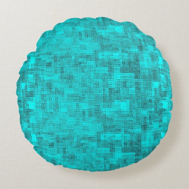 Abstract Maize Round Cushion (Front)