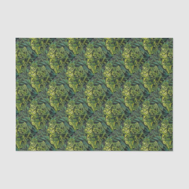 Abstract Man And Skeleton Geometric Art Tissue Paper (Front)