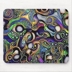Abstract man portrait mouse pad
