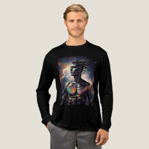 Abstract Man T-shirt Tri-Blend Shirt