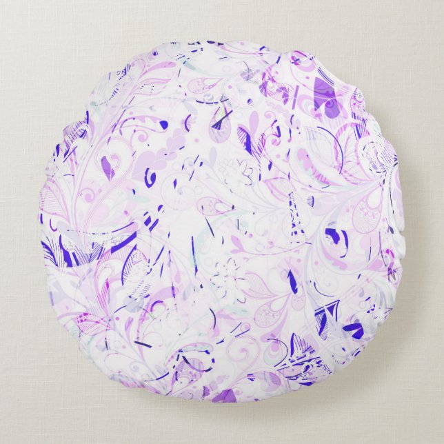 Abstract Mandala 2 Round Cushion (Front)