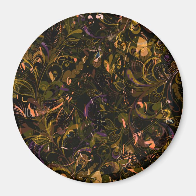 Abstract Mandala 5 Magnet (Front)
