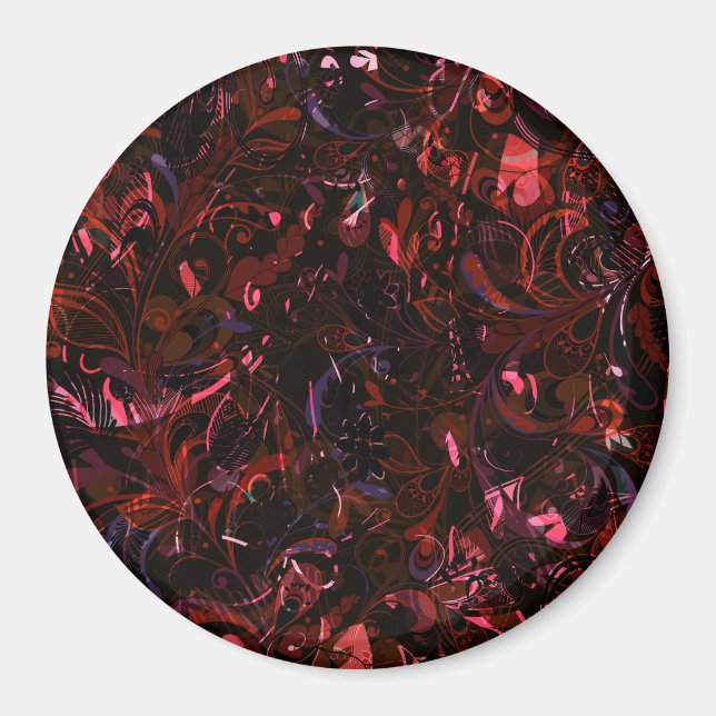 Abstract Mandala 6 Magnet (Front)