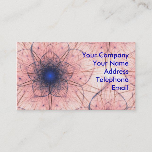 Abstract Mandala Background Business Card (Front)
