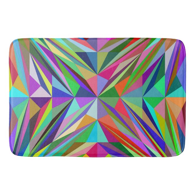 Abstract Mandala Bath Mat (Front)