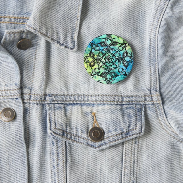 Abstract Mandala Button (In Situ)