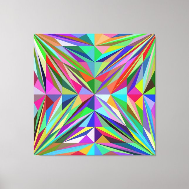 Abstract Mandala Canvas Print (Front)