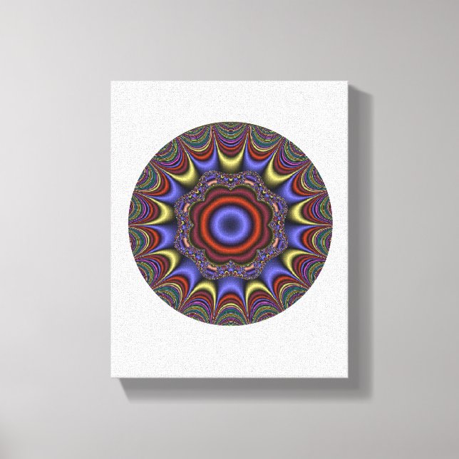 Abstract Mandala Canvas Print (Front)